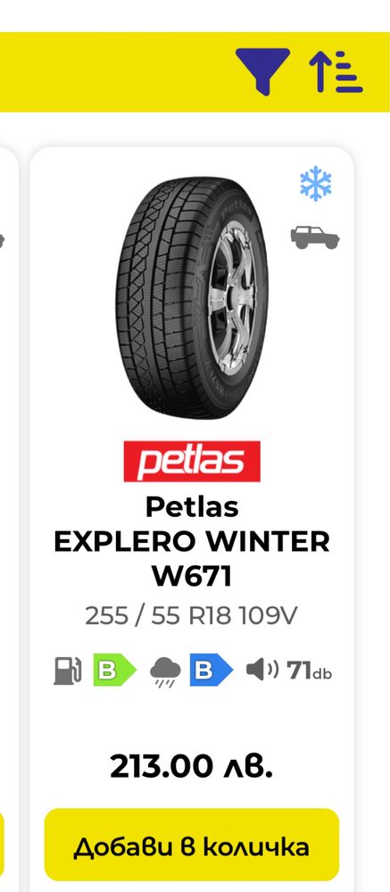 4 броя зимни гуми Petlas R18