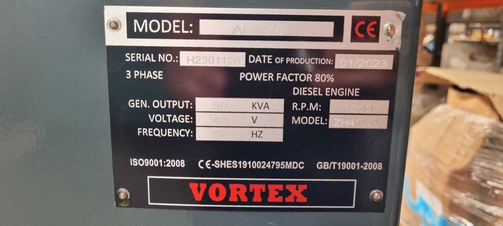 OFERTA Generator Vortex AG3-50 -kVA, generator trifazic 50kva