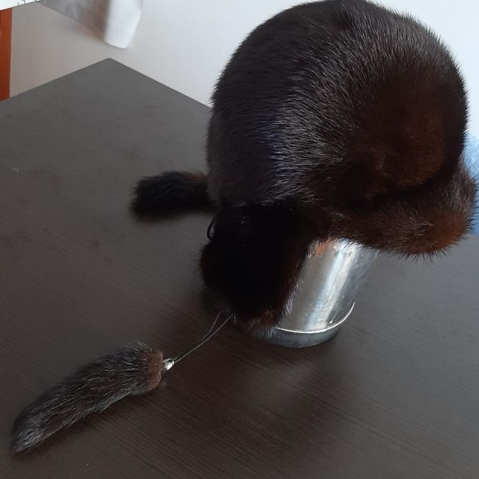 Норковая шапка ушанка