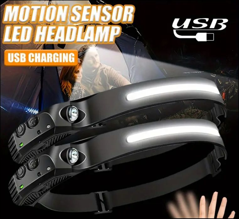 Челник лед фенер със сензор за движение