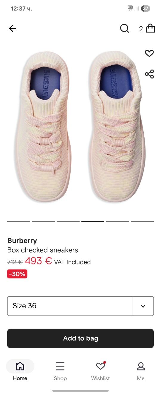 Burberry дамски кецове 2025г.