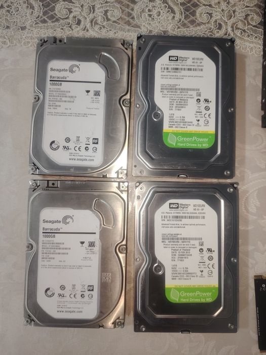 Харды 1 terabayt б/у. Цена за 1 шт. .