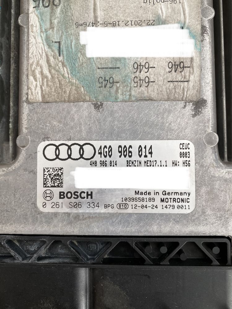 Calculator motor / Ecu motor Audi S7 4.0TFSI : 4G0906014