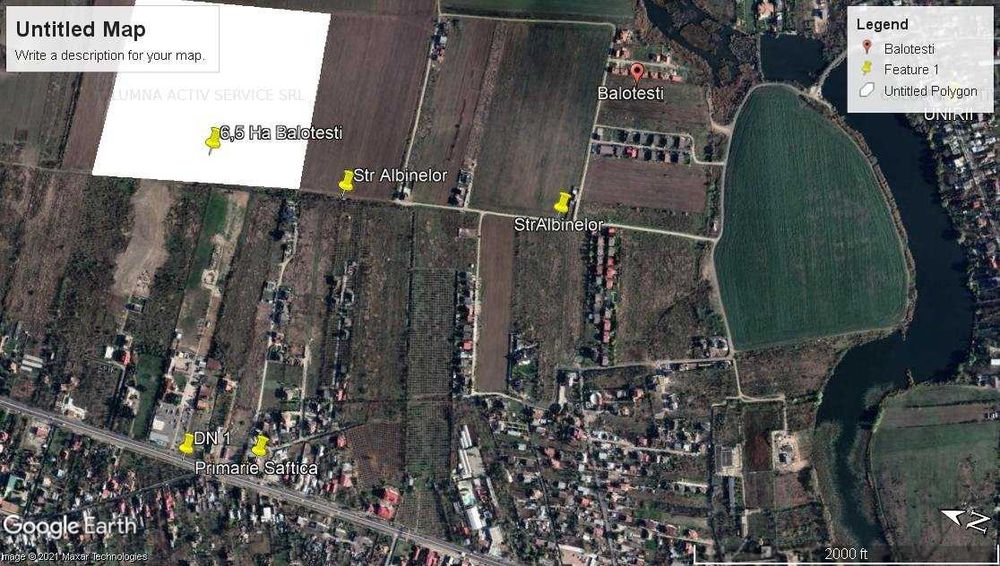 Balotesti Albinelor  loturi 1100-1500 mp 37e/mp