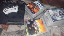 Vând PS3+jocuri,3 jocuri 50 lei