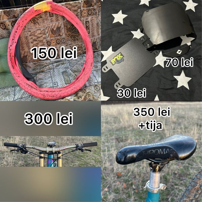 Piese bicicletă Downhill/Enduro – suspensii, roți, cauciucuri, cockpit