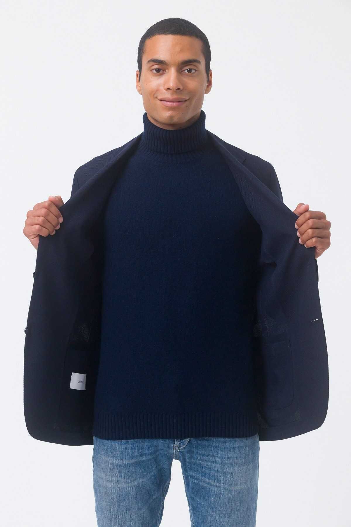 Sacou slim blazer 48 M premium Mario Conti lana moale