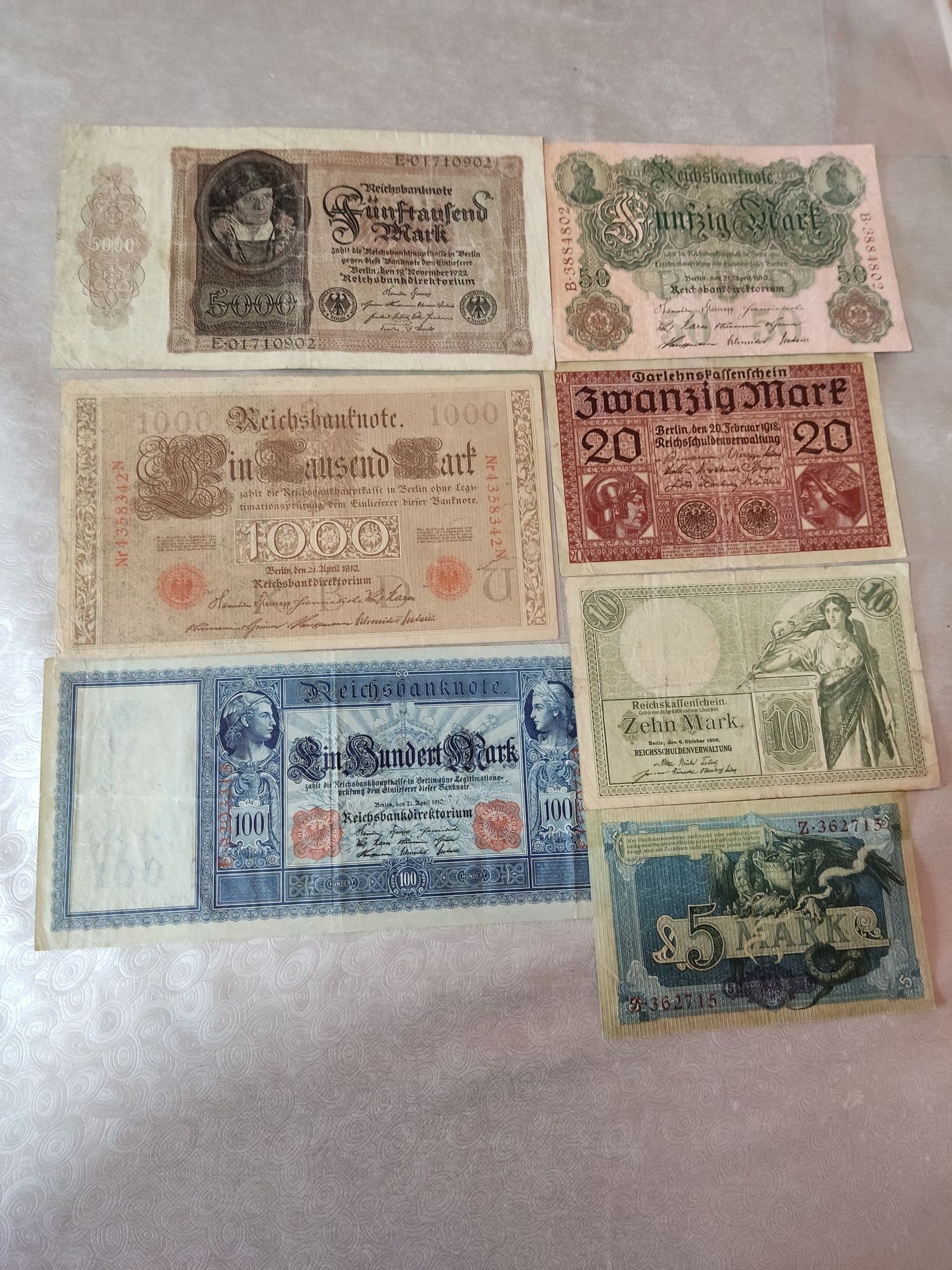 Bancnote vechi Germania mărci Lot Nr 2