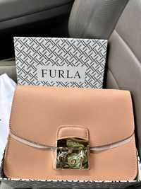 Чанти Furla Metropolis - естествена кожа сафиано