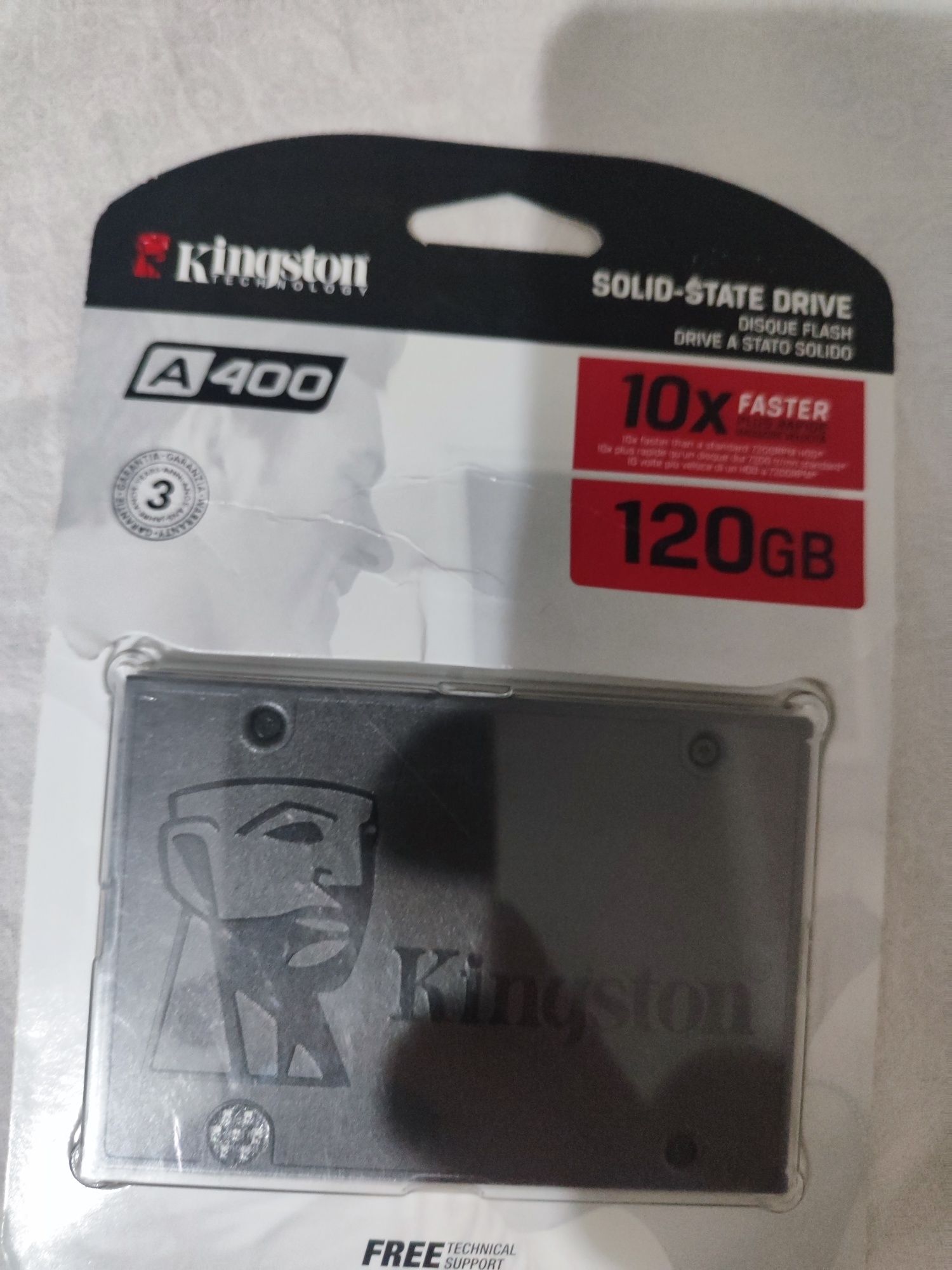 SSD новый, 120гб Kingston