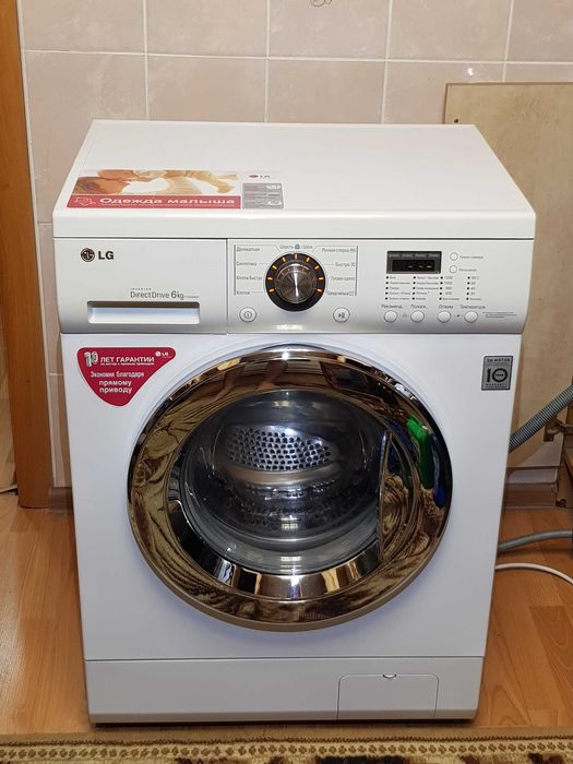 Стиральная машина LG 6кг загрузка Узкая 45см глубина Доставка