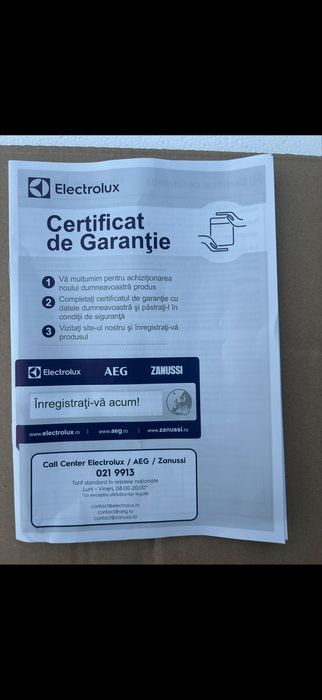 Hota Electrolux, nedeschis, nefolosit.