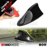 Antena scurta radio auto, Shark, Cu amplificare semnal, Negru lucios