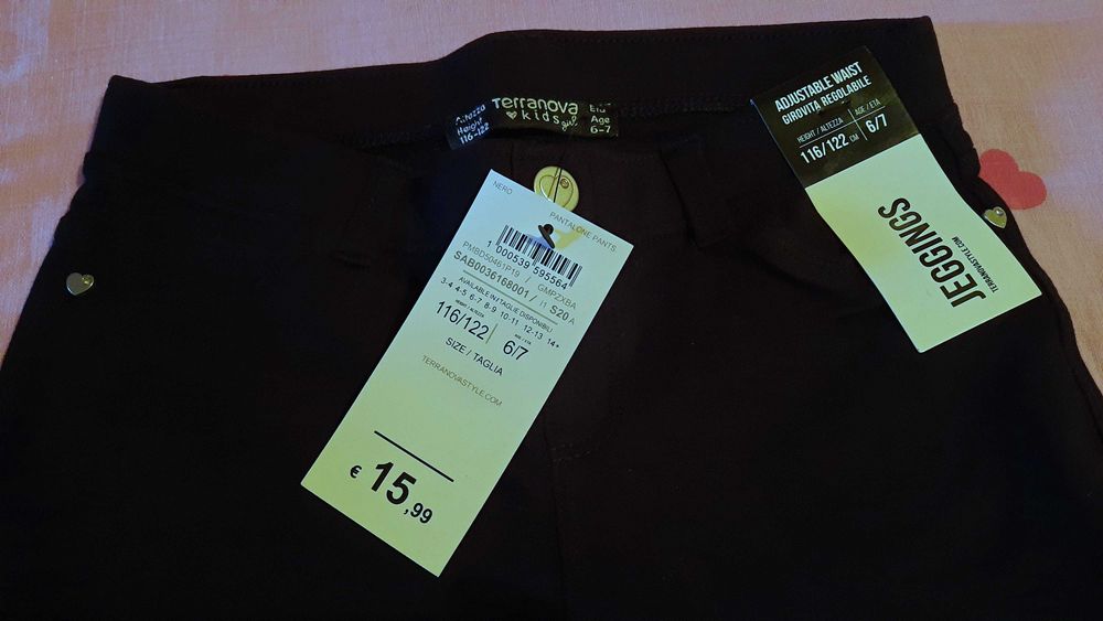 Нов!Джегингс Terranova kids, размер 116/122, черен