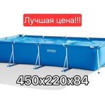 INTEX карскасный бассейн 450×220 300x200 Baliq uchun basseyn для РЫБА