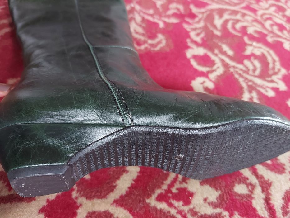 Cizme 36 piele verzi