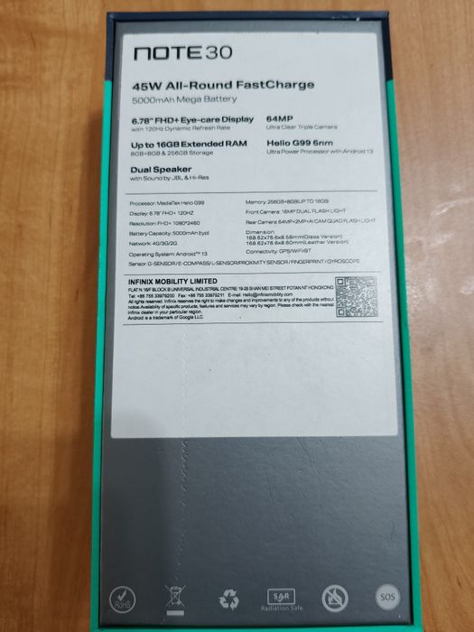Infinix note 30 смартфон