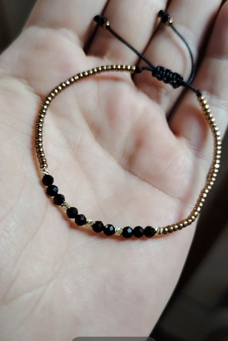 Bratara dama cu biluțe aur. De 14 k