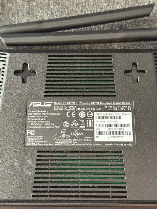 Router wireless gigabit Asus RT-AC1200G+ (802.11ac)