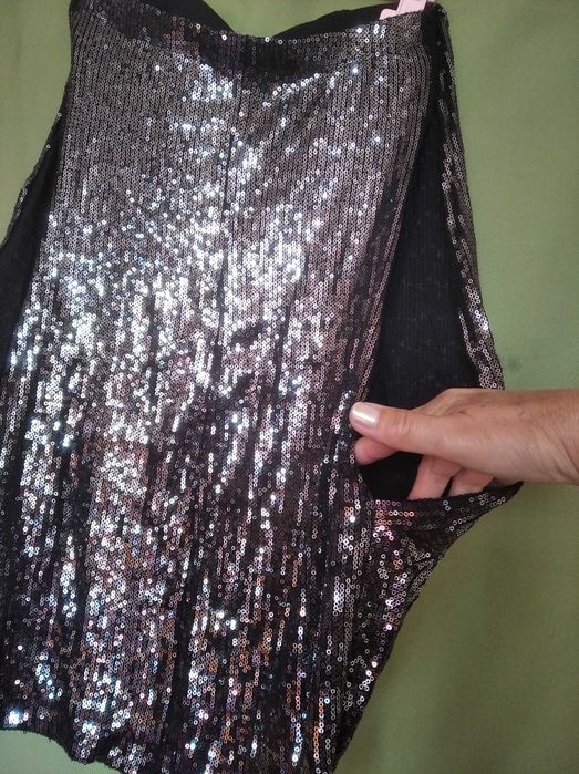 лъскаво Парти бюстие H&М размер S,рокля плисе Н&М размер S