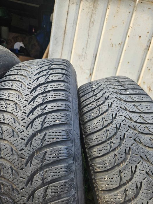 Лети  джанти  5х112  15  със  зимни  гуми  195/65/15  KUMHO