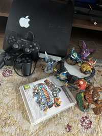 Consola ps 3+2 controller+skylanders dispozitiv si figurine