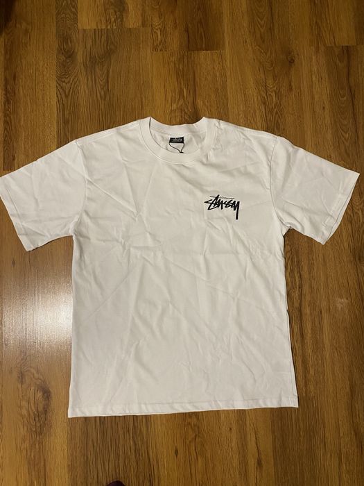 tricou stussy alb
