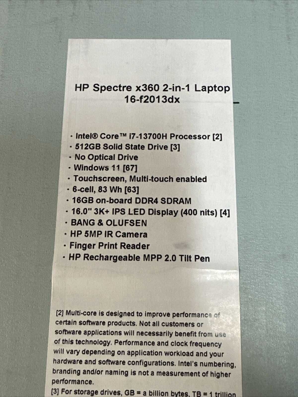 HP Spectre 16" Intel Core i7 13700h премиальный топовый мощный ноутбук