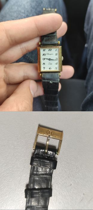 Ceas vintage dama Champiere Paris 17 rubine