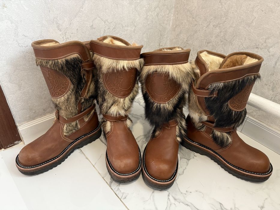 Унты с Монголий волк як сабака верблюд бык натуралная кожа