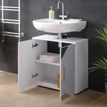 Dulap Lavoar Baie Modern | 5256 Irma Alb  lucios