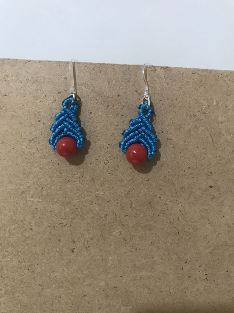 Cercei macrame, handmade