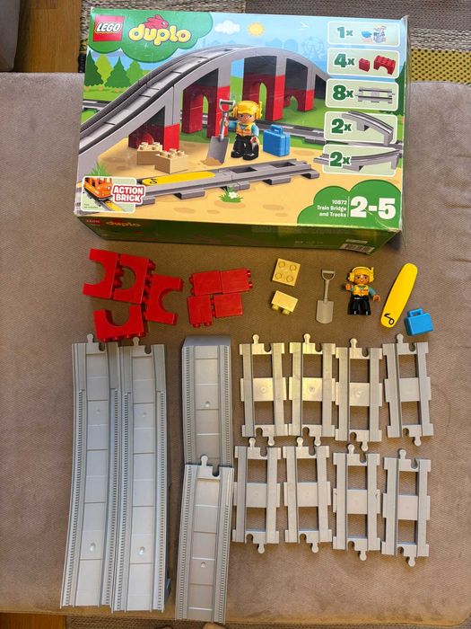 LEGO DUPLO 10872 - Мост и релси за влак