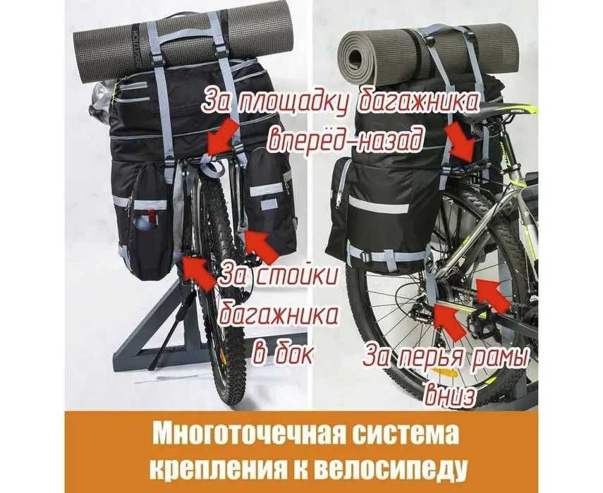 Велорюкзак 50 л. синий