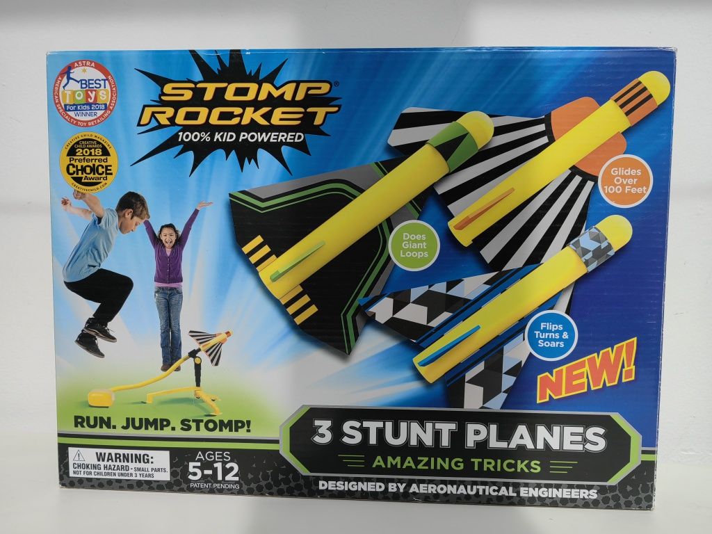 Set de 3 avioane si pompa de aer - Stomp Rocket