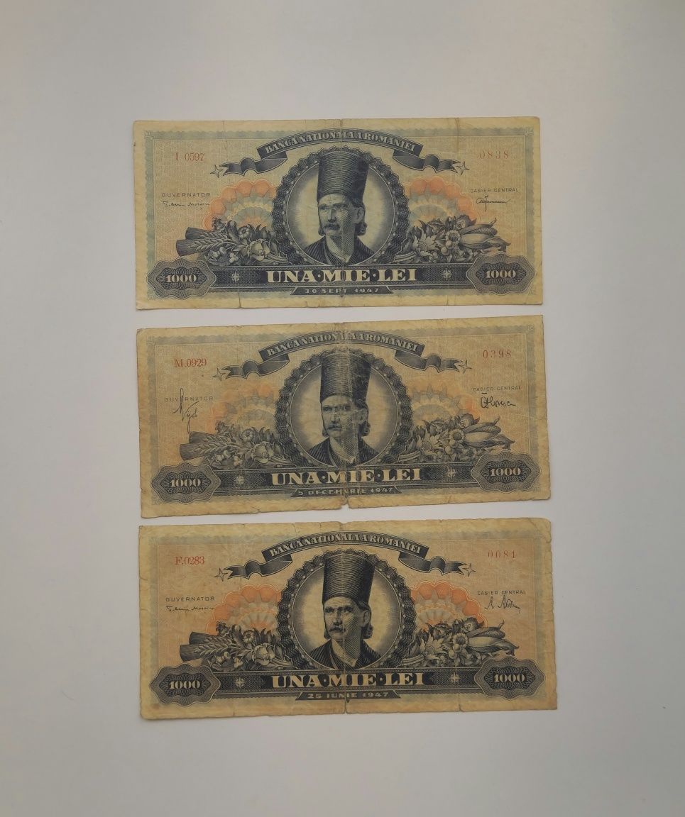 1.000 lei 1947 3 buc