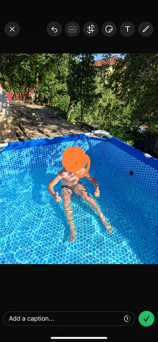 Piscina mare pentru gradina , incapatoare