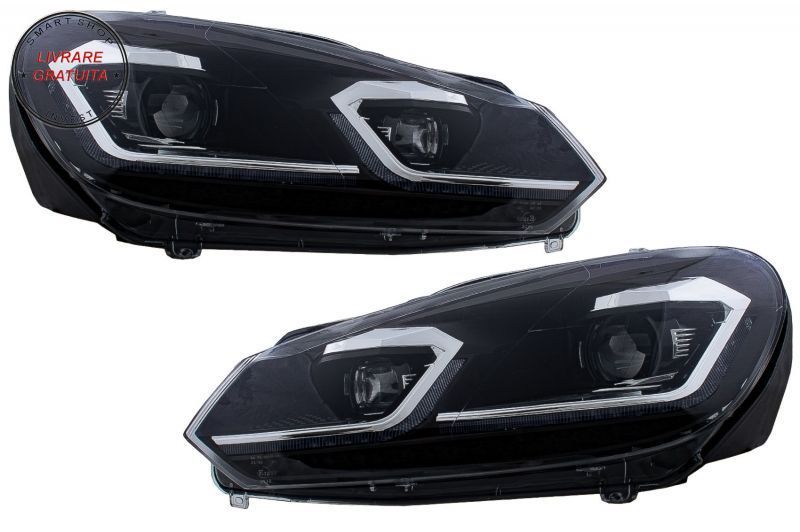 Faruri LED si Stopuri FULL LED VW Golf 6 VI (2008-2013) Facelift G7.5 Look Silver - livrare gratuita