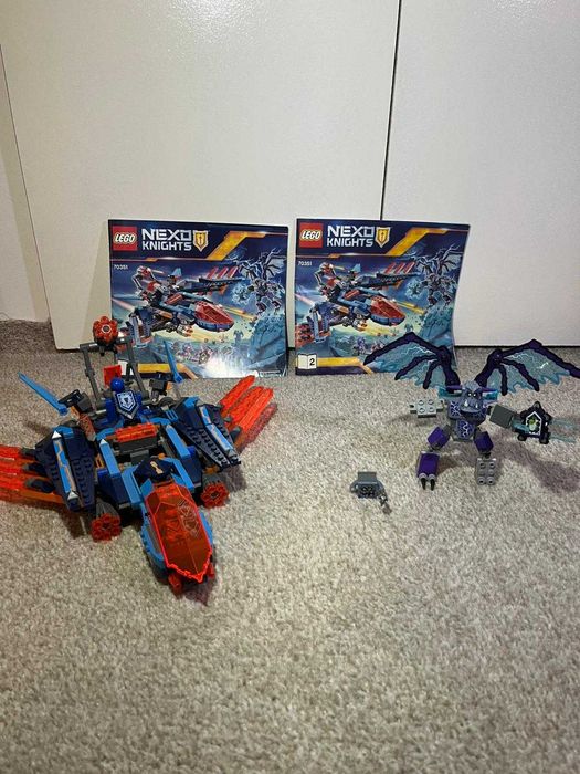 LEGO NEXO KNIGHTS - Avionul Falcon Blaster al lui Clay 70351