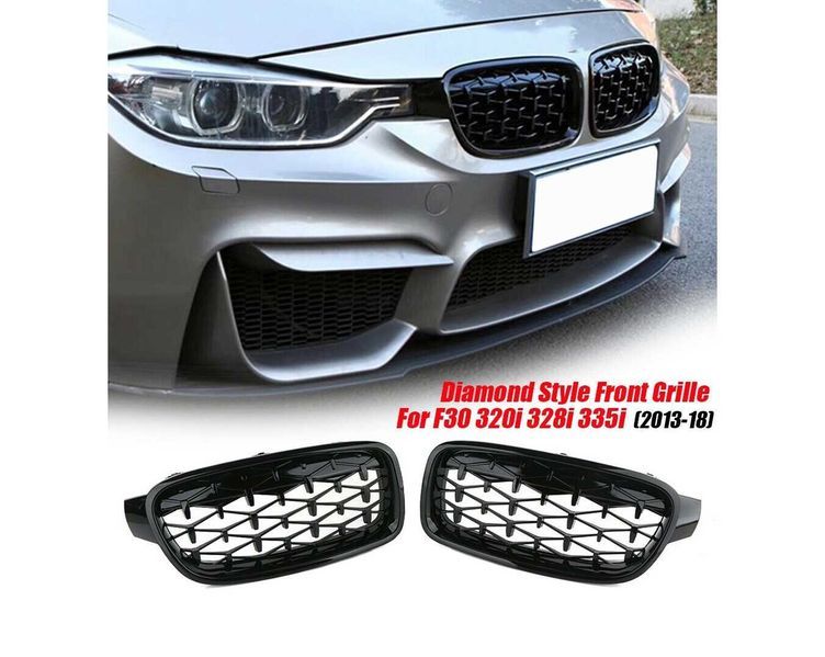 Бъбреци Решетки за BMW 3-та серия 2012-2018 F30 F31 Diamond Style