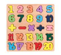 Puzzle din lemn Montessori