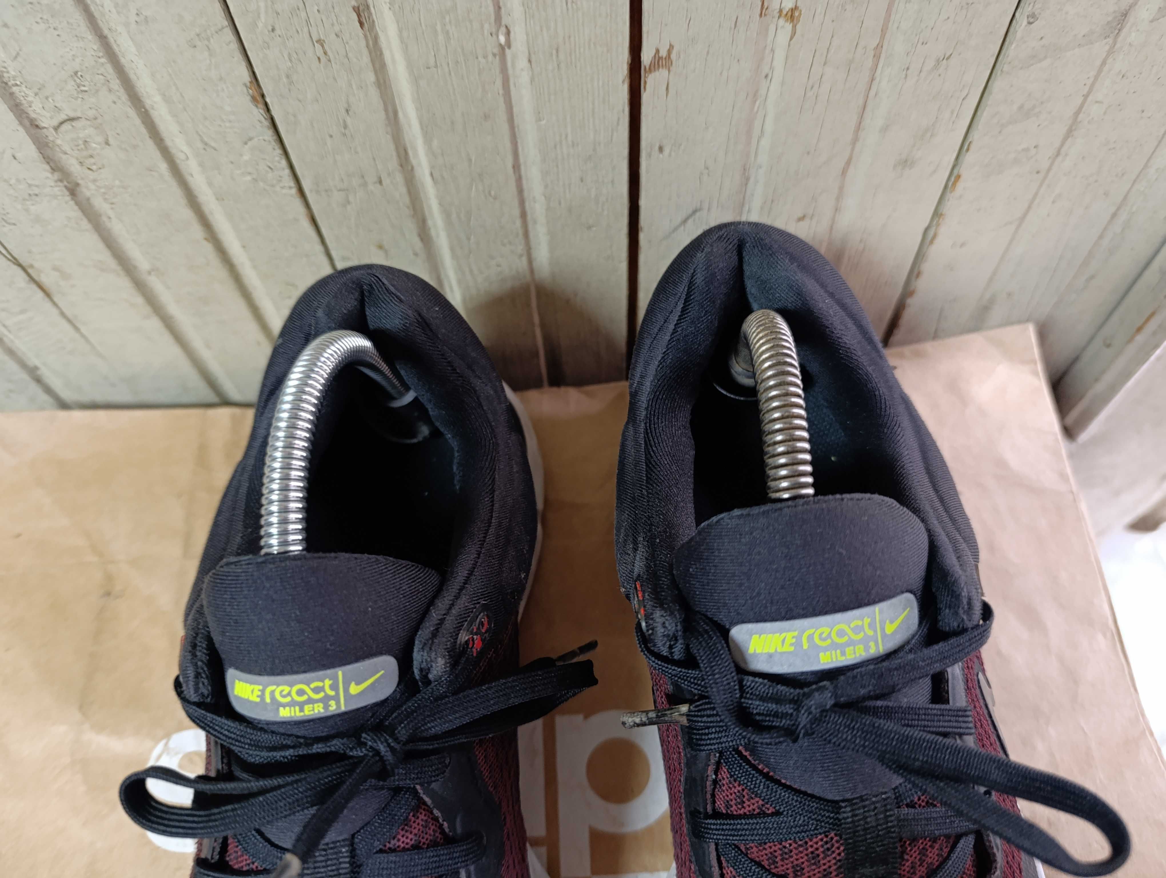 Nike React Miler 3 Black Red''оригинални маратонки 43 номер