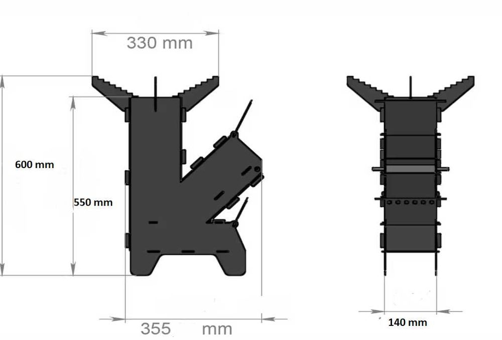 Soba Racheta modulara din Tb #3 mm