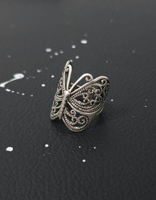 Inel fluture filigranat