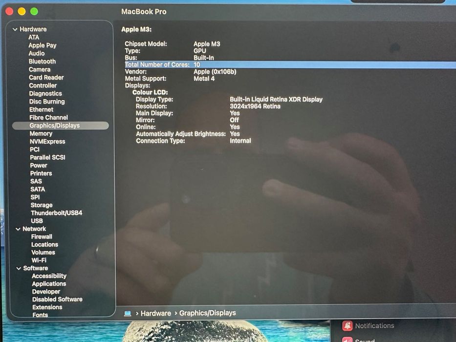 MacBook Pro 14" M3 8-CPU, 10-GPU, 16GB RAM, 512SSD,ГАРАНЦИЯ