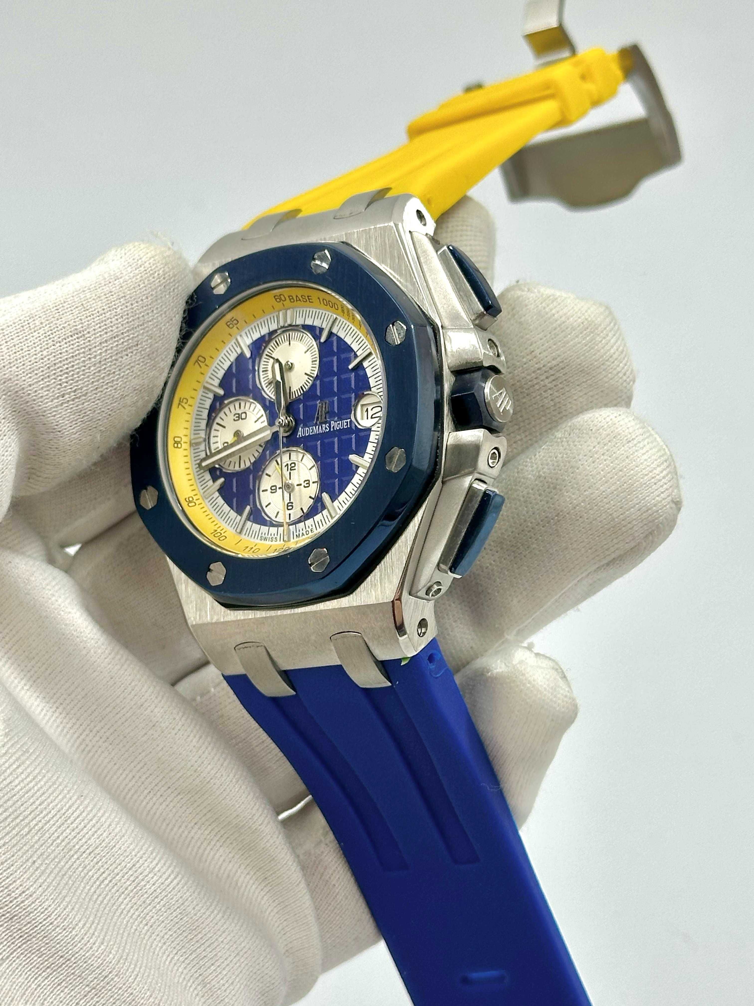 Мъжки / Часовници Royal Oak offshore синьо-жълто
