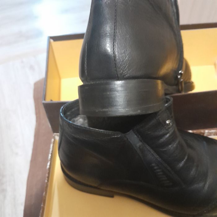 Продам сапоги мужские кожаные,б/у 1сезон
