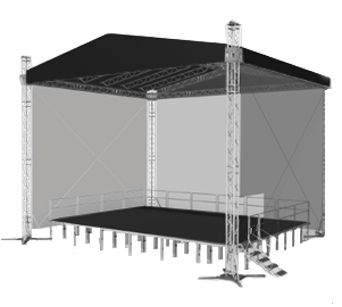 Аренда сцены прдиума и концертного оборудования