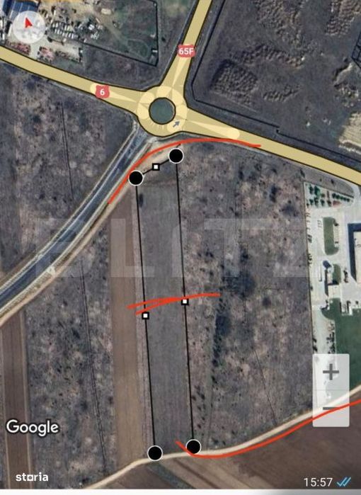 Teren intravilan, 13.025 mp, 40mp deschidere zona Carcea