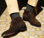 Ghete chukka 42 42.5 43 de lux GREVE NOI lucrate manual piele naturala